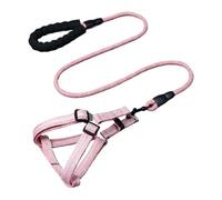 Harnais réglable for Chien, Laisse Pratique for Animaux de Compagnie, Corde Ronde, Confortable, sûr et à la Mode(Pink,S)