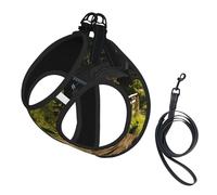 Harnais réglable pour chien avec clips pour laisse - Imprimé ferme
