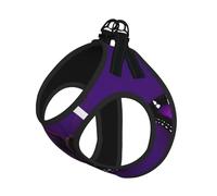Harnais réglable pour chien avec clips pour laisse Motif papillon Violet Prune