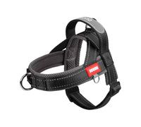 Harnais réglable pour chien, gilet respirant en forme de selle pour chiens de petite, moyenne et grande taille, pour promenade et aventure en plein air (noir, M)
