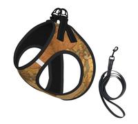 Harnais réglable pour chien imprimé carte du monde harnais de promenade chiot harnais laisse clips harnais animal domestique harnais dressage gilet animal de compagnie