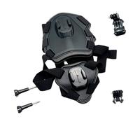 Harnais réglable pour chien résistant à l'eau pour montage de caméra extérieure avec fixation rotative et crochet en J