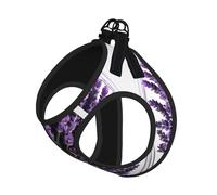 Harnais réglable pour chien violet lavande 1 imprimé