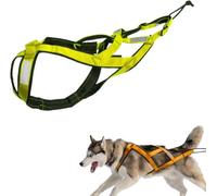 Harnais réglable pour chiens de taille moyenne d'environ 20,4 à 22,7 kg - Pour exercices de traîneau pour chiens de taille moyenne d'environ 20,4 à 22,7 kg (vert, taille L)