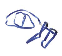 Harnais Réglable pour Lapin, Laisse en Nylon Bleu Ultra Doux | Contrôle Confortable, Ne Casse Pas Facilement, Petit Grelot Inclus, pour Petit Animal Domestique