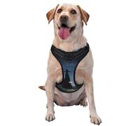 Harnais réglable réfléchissant Oxford facile à contrôler pour chien de taille moyenne et grande avec lanterne