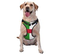 Harnais réglable réfléchissant Oxford pour chien avec drapeau de la République centrafricaine - Contrôle facile - Taille M et L