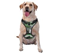 Harnais réglable réfléchissant Oxford pour chien de taille moyenne et grande - Motif camouflage vert gris blanc