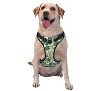 Harnais réglable réfléchissant Oxford pour chien Motif feuilles de chêne Taille M et L