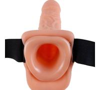 Harnais Réglable Télécommande Pénis Réaliste avec Testicules 17,8 Cm