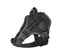 Harnais rembourré doux pour chien, sangle tactique réglable pour la marche quotidienne, la randonnée et le dressage, harnais rembourré pour l'entraînement