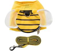 Harnais respirant anti-étranglement pour chien en maille avec laisse en nylon et polyester de qualité supérieure - Léger - Lavable en machine - Pour promener et jouer