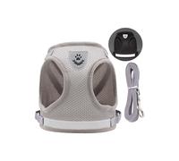 Harnais respirant pour chien avec sangle réfléchissante confortable pour petits animaux de compagnie, accessoire de marche, gilet réfléchissant