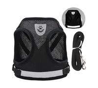 Harnais respirant pour chien avec sangle réfléchissante confortable pour petits animaux de compagnie, accessoire de marche, gilet réfléchissant