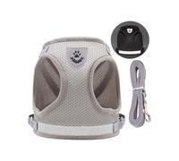 Harnais respirant pour chien avec sangle réfléchissante confortable pour petits animaux de compagnie, accessoire de marche, gilet réfléchissant