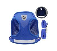 Harnais respirant pour chien avec sangle réfléchissante confortable pour petits animaux de compagnie, accessoire de marche, gilet réfléchissant