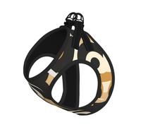 Harnais respirant pour petit chien chat maille réglable sans accessoires | Harnais Vortex noir et jaune pour petit chien, gilet en maille respirante, réfléchissant, réglable pour chats
