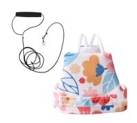 Harnais | Robe anti-morsure et anti-évasion pour animaux domestiques volatils, corde à harnais - pour moineau perruche invisible cône calopsitta