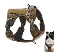 Harnais robuste pour chien | Gilet anti-traction | Collier réglable pour le sauvetage en plein air de taille moyenne et grande tâches de chasse, recherche, course à pied, entraînement quotidien