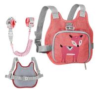Harnais sac à dos enfant Avec Dragonne Mignonne Réglable Et Pliable | Harnais Sécurité Réfléchissant Ceinture De Retenue Et Longe Pour Voyages Promenades Zoo Parc Musée Aéroport