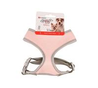 Harnais Small dog S cou 24 cm corps réglable de 32 à 44 cm rose pour chien