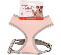 Harnais Small dog S cou 24 cm corps réglable de 32 à 44 cm rose pour chien