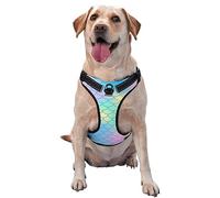 Harnais Souple pour Chien, Chiot, Chat, Gilet rembourré Confortable, Harnais Anti-Traction (Magnifique Motif écailles de sirène)