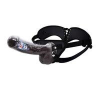 Harnais Strap-On Vibrant 8 Modes avec Dildo Silicone Rétractable Suction Cup pour Femme Couple Anal G-Spot Contrôle Sans Fil
