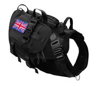 Harnais Tactique Militaire pour Chien sans Traction, Réglable en Nylon pour Animaux De Compagnie, Gilet pour Chien De Taille Moyenne Et Grande, Labrador, Berger Allemand, Entraînement, Randonnée,