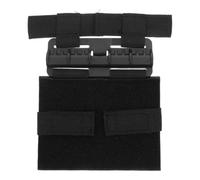 Harnais Tactique pour Chat, Gilet Ajustable Noir en Nylon Anti-Fuite | Points D’attache Ergonomiques, Coutures Renforcées, Doublure Douce, Boucles Rapides et Patchs Inclus