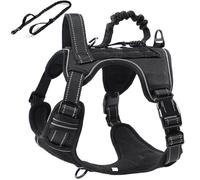 Harnais tactique réglable anti-traction pour chiens de petite, moyenne et grande taille - Gilet militaire avec contrôle facile et caractéristiques d'entraînement réfléchissantes
