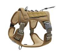 Harnais Tactique Réglable pour Chien De Travail, Berger Allemand, Bouledogue Français, Harnais De Chasse, Gilet D'extérieur Réfléchissant, Ensemble Harnais Et Laisse pour Chiens De Taille Moyenne