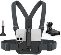 Harnais Téléphone Portable Poitrine Telephone Sangle De Support Chesty Compatible Avec Iphone Samsung Gopro 13/12/11/10/9/8 Dji Osmo Caméras D'Action Pov/Vlog[GOP6250381]