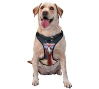 Harnais tendance en autruche de qualité supérieure pour chiens de petite, moyenne et grande taille, durable, anti-traction, avec sangles réfléchissantes et boucles à dégagement rapide, taille XL
