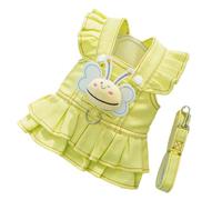 Harnais tendance pour chien avec laisse réglable et jouet abeilles pour les petites races, les voyages et les promenades quotidiennes