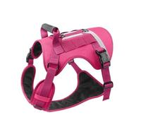 Harnais thoracique pour chien tactique - Gilet anti-fuite extérieur pour chiens de taille moyenne à grande taille(Red,XL)