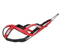 Harnais Total Anti-traction pour Sports avec Chien, Course, Canicross, Traîneau, Mushing, Vélo, Trottinette... (XL, Rouge)