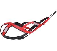 Harnais Total Anti-traction pour Sports avec Chien, Course, Running, Canicross, Traîneau, Mushing, Vélo, Trottinette... (Rouge, XXL)