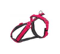 Trixie Harnais trekking Premium pour chien M - tour de ventre 53-64 cm 20 mm - fuchsia/gris