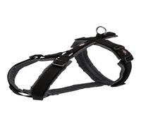 Harnais trekking TRIXIE Premium - M: 53-64 cm - 20mm - Noir et gris graphite