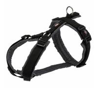 Harnais trekking TRIXIE Premium - S M: 44 53 cm - 20mm - Noir et gris graphite