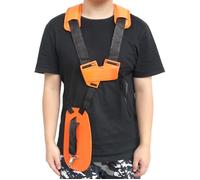 Harnais - Universel - Double Bandoulière - Support débroussailleuse - Nylon Orange - Multifonctionnel