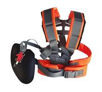 Harnais universel pour débroussailleuse - Ceinture double confort - Répartit le poids - Noir - Motorisé