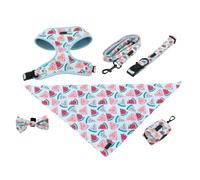 Harnais Veste Harnais for Chien avec Collier Et Laisse Réglables pour Chiots Et Chats(22-30cm)