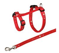 Harnais XXL avec laisse pour grand chat 34-57 cm/13 mm couleur aléatoire