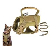 Harness And Lead Set - Harness With Handle Réglable Breathable | Escape Proof Large Cats Harnes | For Park Lawn Play Training Travel Walking Camping Picnic Small Medium Large Breed