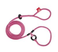 Harness Lead Ensemble harnais et laisse pour chien anti-traction, corde rembourrée en une seule pièce pour éviter de s'échapper et de tirer - Insert amovible (taille M/L, rose/violet)