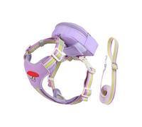 Harness Vest - PU and Polyester Cotton, Adjustable Dog Harness Vest No-Pull Design - Breathable Comfortable Reflective, Pet Accessory Set with Bag and Traction Rope for Small, Medium, Large Dogs