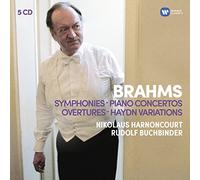 Nikolaus Harnoncourt – Brahms : 4 symphonies, 2 concertos pour piano – Coffret 5 CD