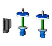 Haro charnière SoftClose plat en acier inoxydable de charnière 410169, écrou FastFix, hauteur 21mm point de pivotement